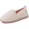 Dearfoams womens Memory Foam Slipper Gifts for Her – Rachel Closed Back House Shoe(Pink Chenille)