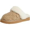 Fireside by Dearfoams Women’s Fireside Sydney Shearling Fur Indoor/Outdoor Scuff Slipper With Wide Widths(Leopard)