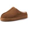Fireside by Dearfoams mens Grafton Shearling Indoor/Outdoor Clog(Chestnut)