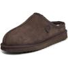 Fireside by Dearfoams mens Grafton Shearling Indoor/Outdoor Clog(Coffee)
