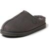 Fireside by Dearfoams mens Grafton Shearling Indoor/Outdoor Clog(Grey Solid)