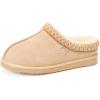 Fireside by Dearfoams mens Grafton Shearling Indoor/Outdoor Clog(Sand Taping)