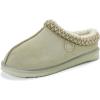 Fireside by Dearfoams mens Grafton Shearling Indoor/Outdoor Clog(Seagrass Taping)
