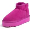 Fireside by Dearfoams womens Genuine Shearling Kingston Platform Mini Boot(Mystic Purple)