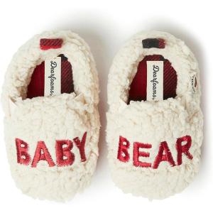 Dearfoams Baby & Kids’ Bear Matching Family Slipper Christmas Gifts(Baby Bear Buffalo Plaid)