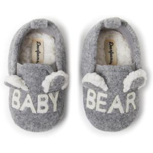 Dearfoams Baby & Kids’ Bear Matching Family Slipper Christmas Gifts(Light Grey Baby Bear)