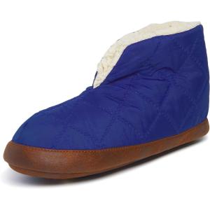 Dearfoams Men’s Heritage Warm Up Bootie(Ocean Blue)