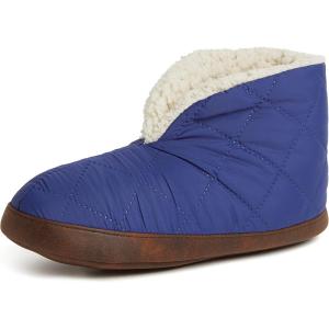 Dearfoams Men’s Heritage Warm Up Bootie(Peacoat Nylon)