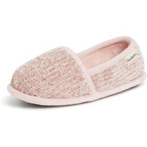 Dearfoams Women’s Chenille A-Line Slipper(Dusty Pink)