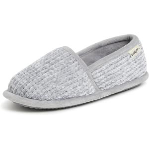 Dearfoams Women’s Chenille A-Line Slipper(Sleet)
