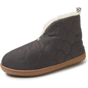 Dearfoams Women’s Indoor/Outdoor Warm Up Bootie Slipper(Pavement)