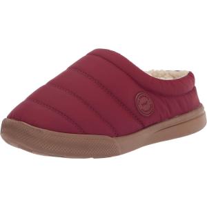 Dearfoams Women’s Kendra Sport Lounge Memory Foam Clog(Cabernet Nylon)