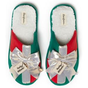 Dearfoams Women’s Ugly Sweater Closed Toe Scuff Slipper(Present)