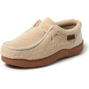 Dearfoams mens Bennett Indoor/Outdoor Memory Foam Comfort Chukka Boot(Dark Oyster)