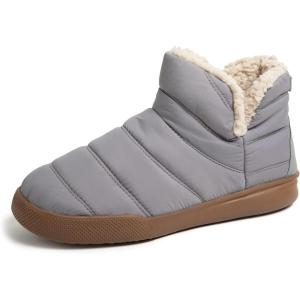 Dearfoams mens Bryant Nylon Memory Foam Sport Lounge BootieSlipper(Medium Grey)