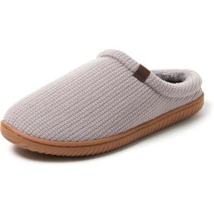 Dearfoams mens Case Casual Clog(Grey)