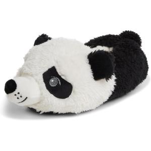 Dearfoams unisex-child Kids Toddlers Whimsical Animal Critter Washable Slipper(Panda Bear)