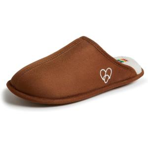 Dearfoams womens Celebrates Pride Scuff With Inclusive Sizing(Chestnut)