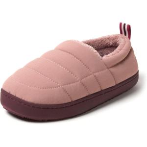 Dearfoams womens Lightweight Memory Foam Easy on Off Fern Closed Back(Mauve)