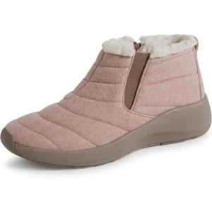Dearfoams womens Original Comfort Naomi Wedge BootieAnkle Boot(Rose)
