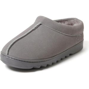 Dearfoams womens Suede Indoor Outdoor Doreen Clog(Grey)