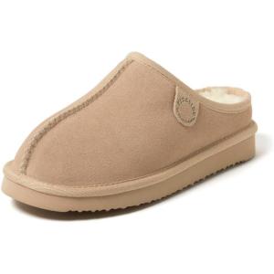 Fireside by Dearfoams mens Grafton Shearling Indoor/Outdoor Clog(Sand)