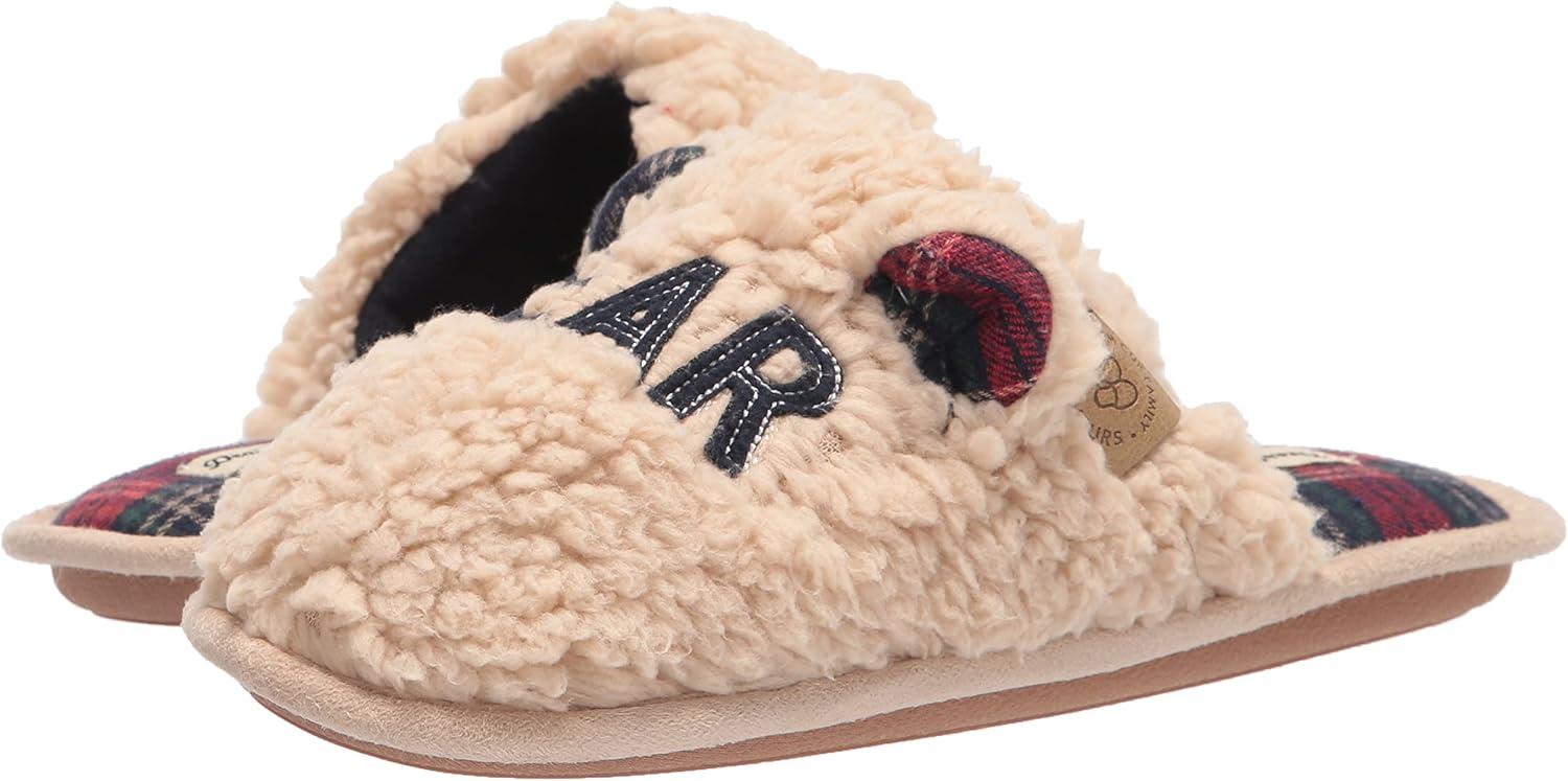 imageDearfoams Matching Family Toddler Lil Bear and Baby Bear Retired Colors SlipperLil Bear Cream
