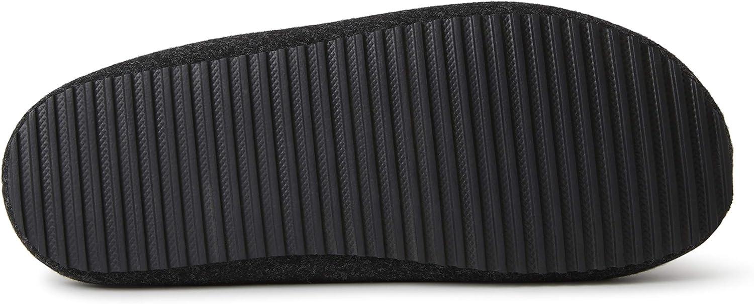 imageDearfoams Mens Microwool Clog with Molded Footbed SlipperBlack
