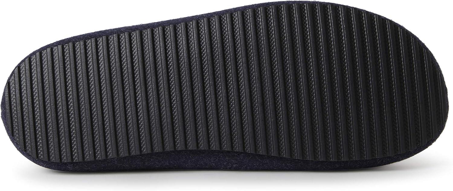 imageDearfoams Mens Microwool Clog with Molded Footbed SlipperNavy