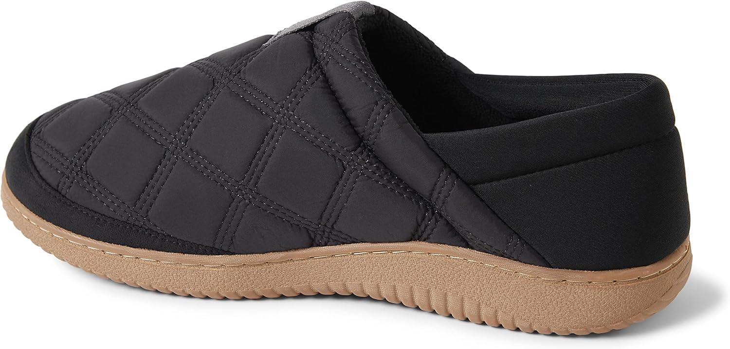 imageDearfoams Mens River Nylon Closed Back IndoorOutdoor Memory Foam Energy Return SlipperBlack