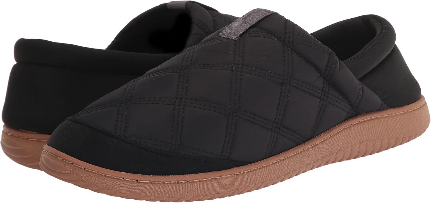 imageDearfoams Mens River Nylon Closed Back IndoorOutdoor Memory Foam Energy Return SlipperBlack