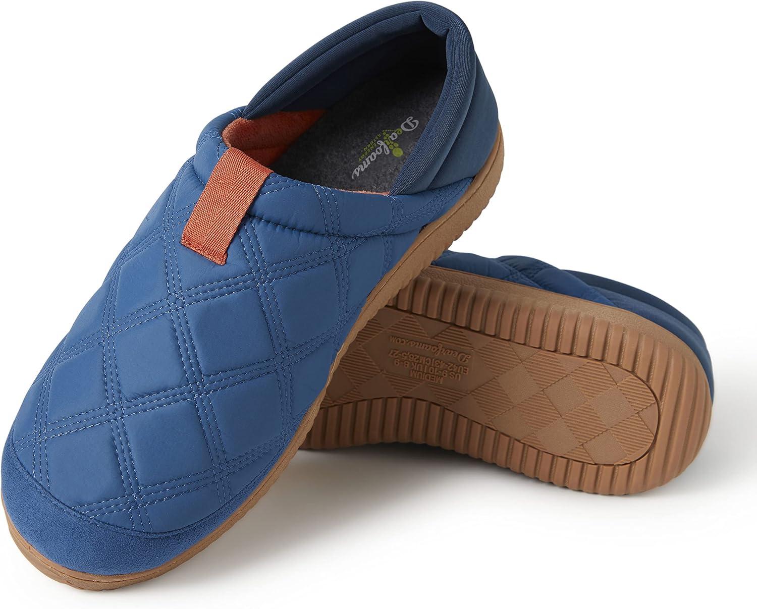 imageDearfoams Mens River Nylon Closed Back IndoorOutdoor Memory Foam Energy Return SlipperDeep Oasis