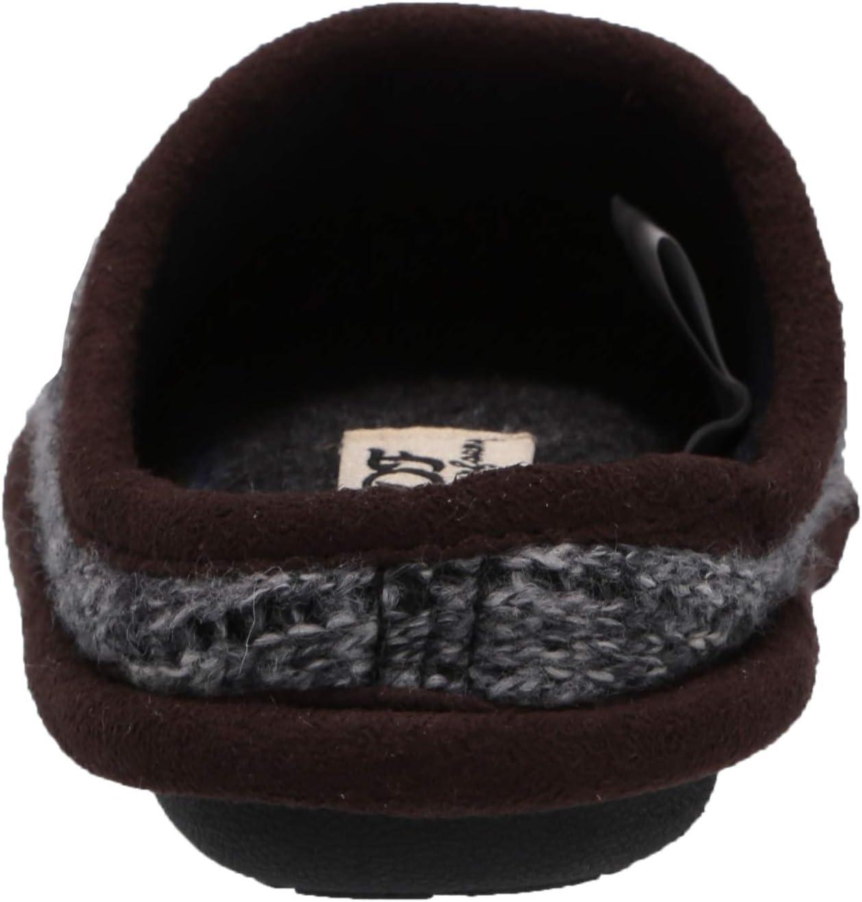 imageDearfoams UnisexBaby Df Kids Toddlers Quilted Knit Clog SlipperNavy Heather