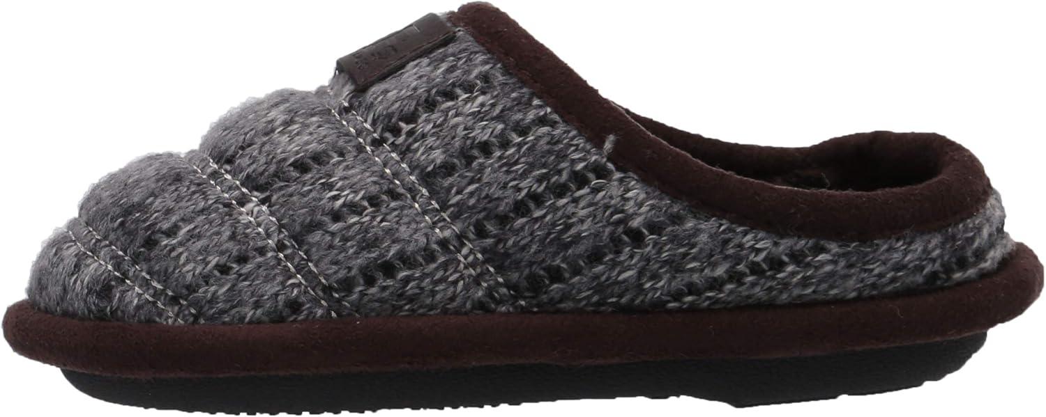 imageDearfoams UnisexBaby Df Kids Toddlers Quilted Knit Clog SlipperNavy Heather