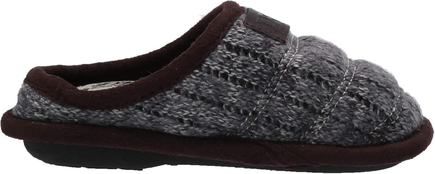 imageDearfoams UnisexBaby Df Kids Toddlers Quilted Knit Clog SlipperNavy Heather