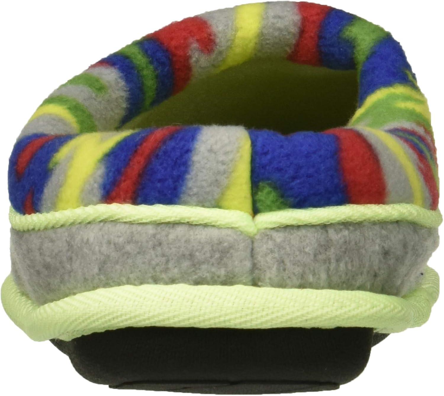 imageDearfoams UnisexChild Df Boys Fleece Clog SlipperLight Heather Grey