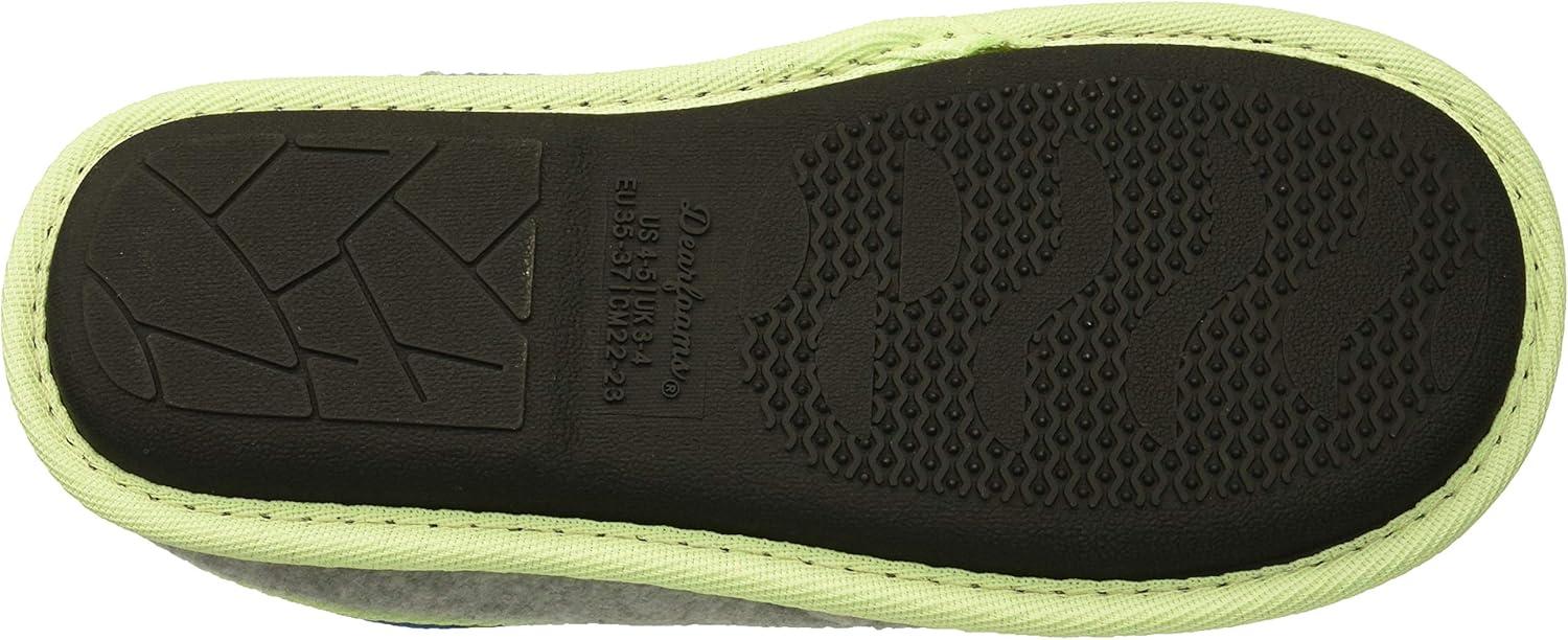 imageDearfoams UnisexChild Df Boys Fleece Clog SlipperLight Heather Grey