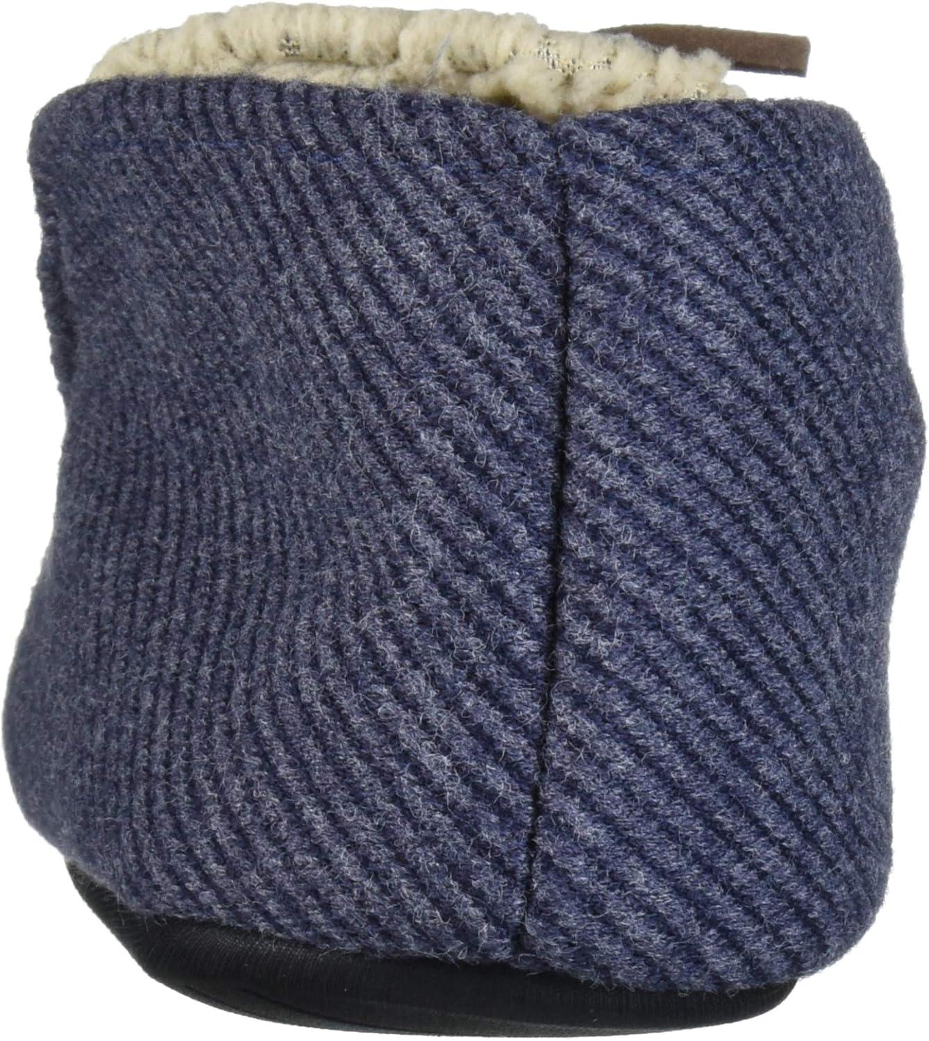 imageDearfoams UnisexChild Df Kids Toddlers Bootie with Tie SlipperPeacoat