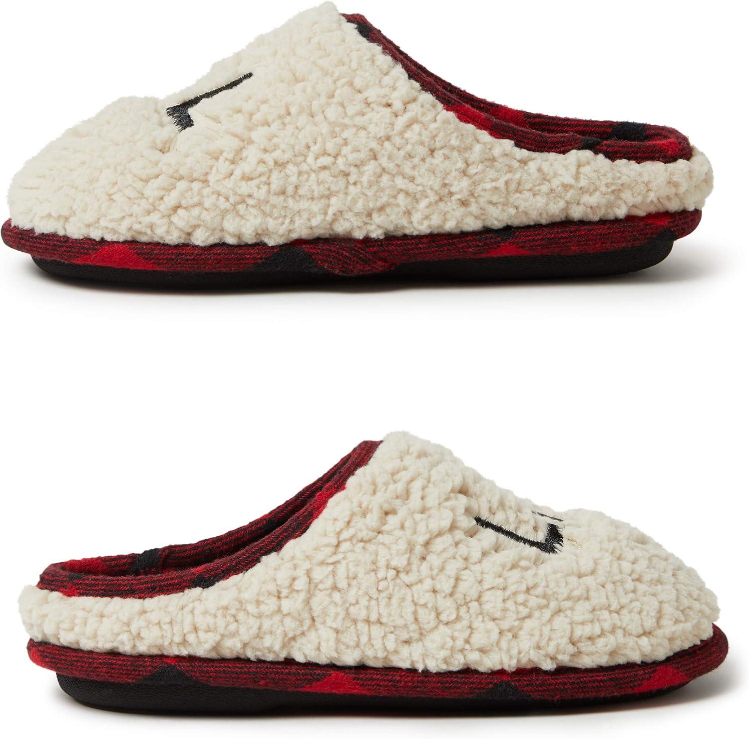 imageDearfoams UnisexChild Family Collection Lil Bear Fluffy faux sherpa Toddler ampamp Kids Clog SlipperSherpa