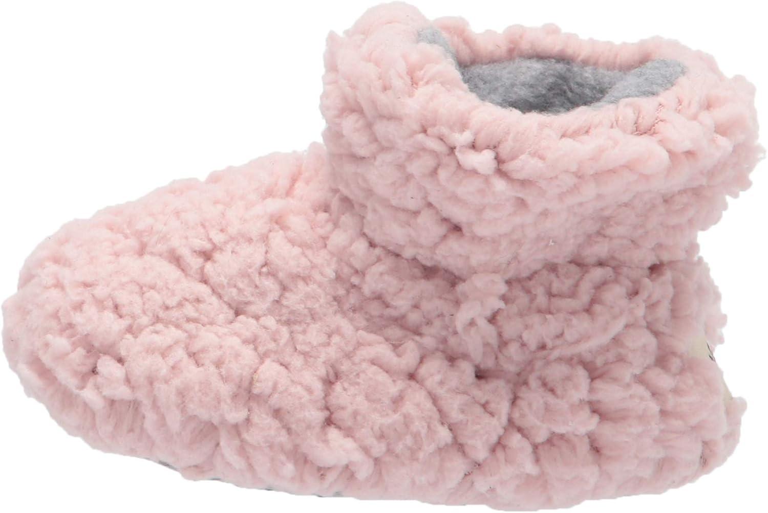 imageDearfoams UnisexChild Harley faux sherpa Bootie SlipperPale Mauve
