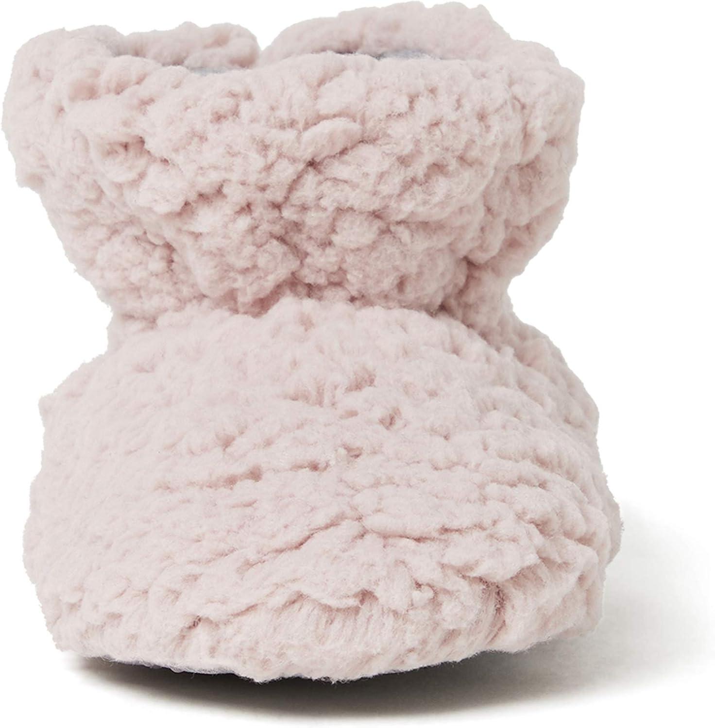 imageDearfoams UnisexChild Harley faux sherpa Bootie SlipperPale Mauve