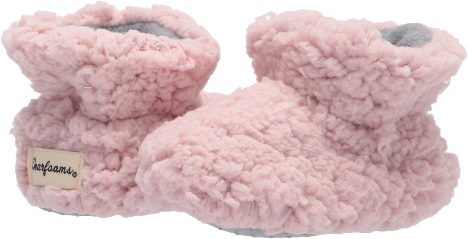 imageDearfoams UnisexChild Harley faux sherpa Bootie SlipperPale Mauve