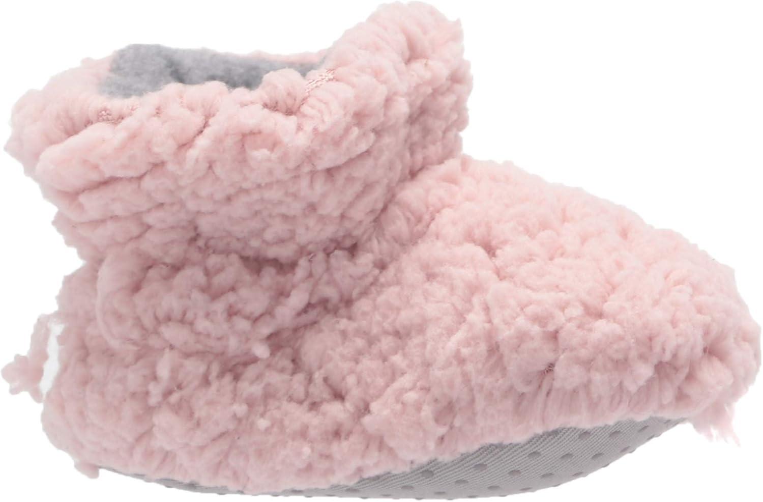 imageDearfoams UnisexChild Harley faux sherpa Bootie SlipperPale Mauve