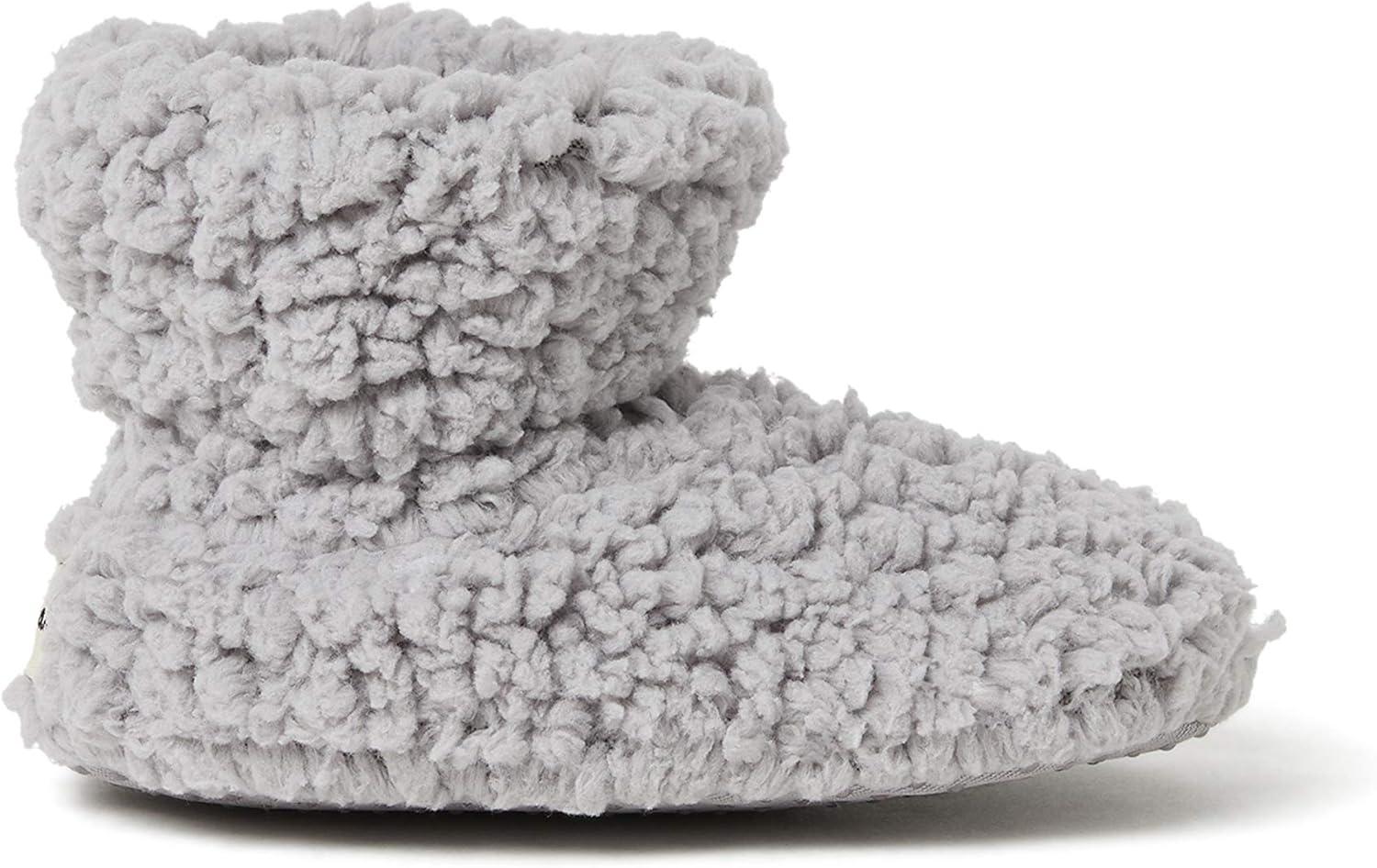 imageDearfoams UnisexChild Harley faux sherpa Bootie SlipperSleet