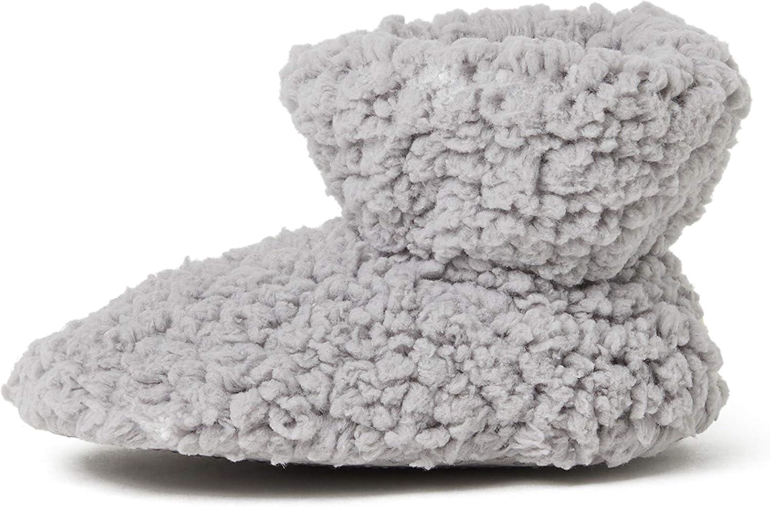 imageDearfoams UnisexChild Harley faux sherpa Bootie SlipperSleet