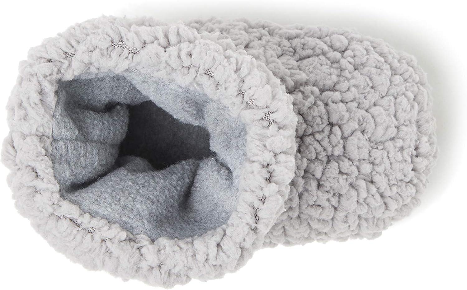 imageDearfoams UnisexChild Harley faux sherpa Bootie SlipperSleet