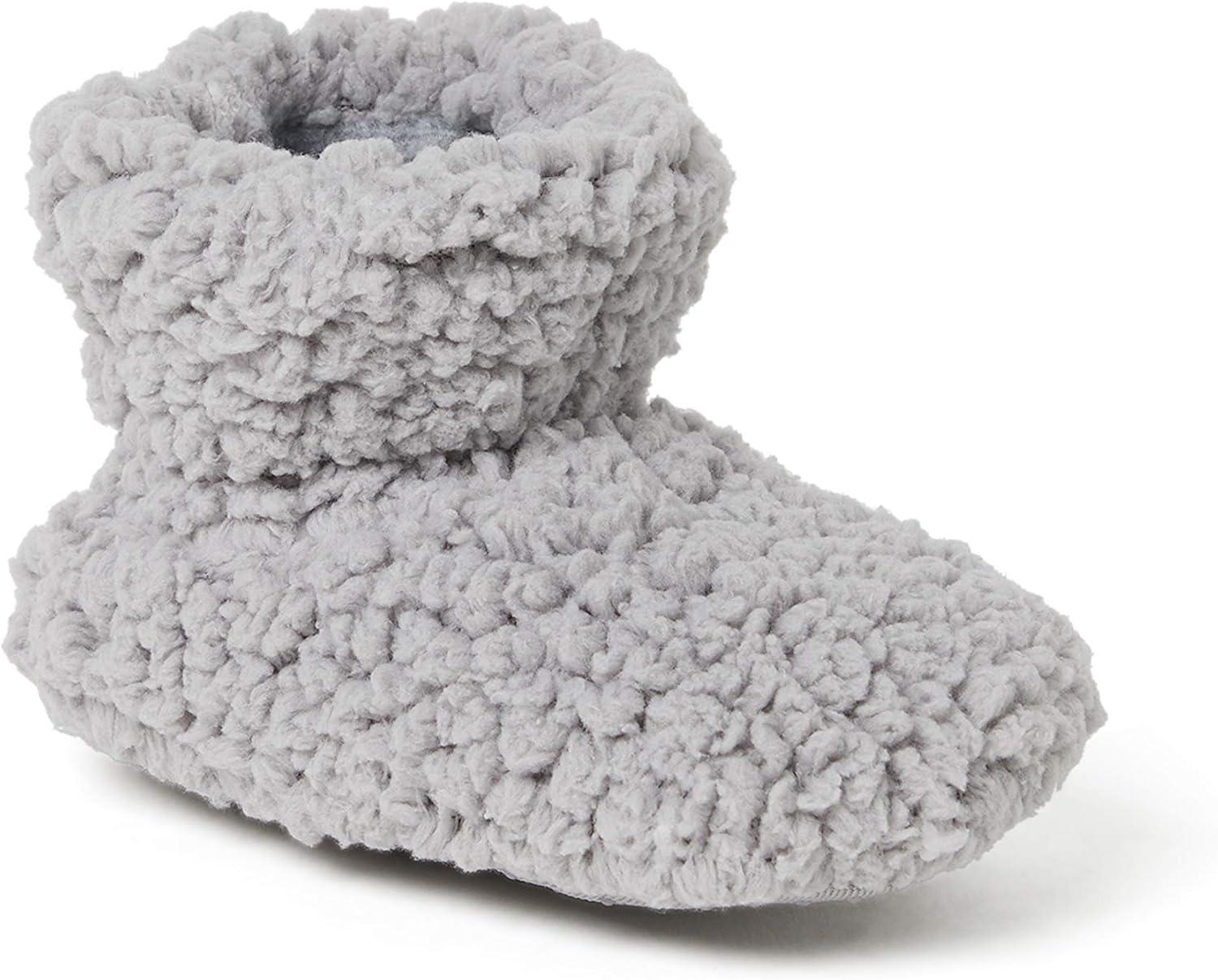 imageDearfoams UnisexChild Harley faux sherpa Bootie SlipperSleet