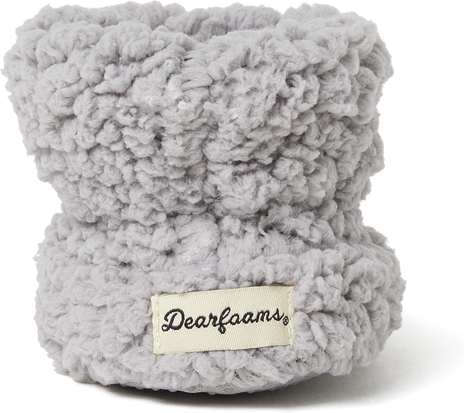 imageDearfoams UnisexChild Harley faux sherpa Bootie SlipperSleet