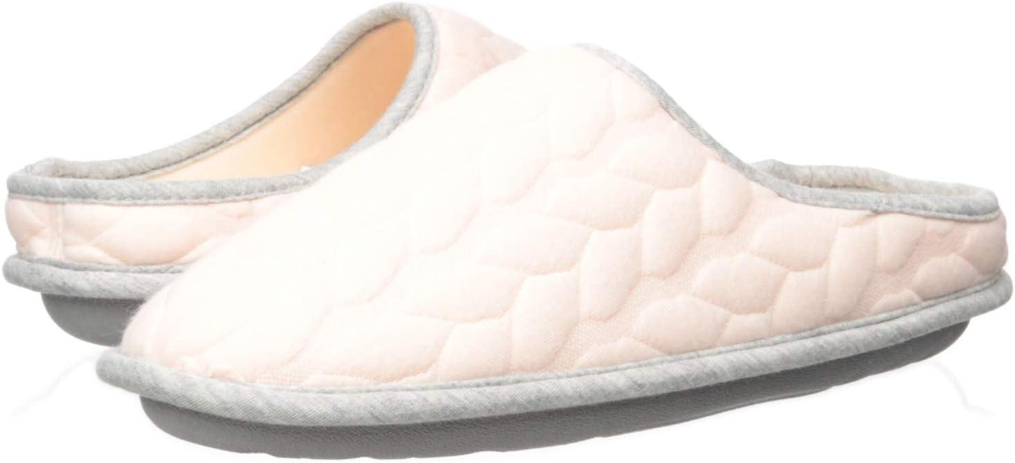imageDearfoams Womens Cable Quilt Bound Clog with Wide Widths SlipperFresh Pink