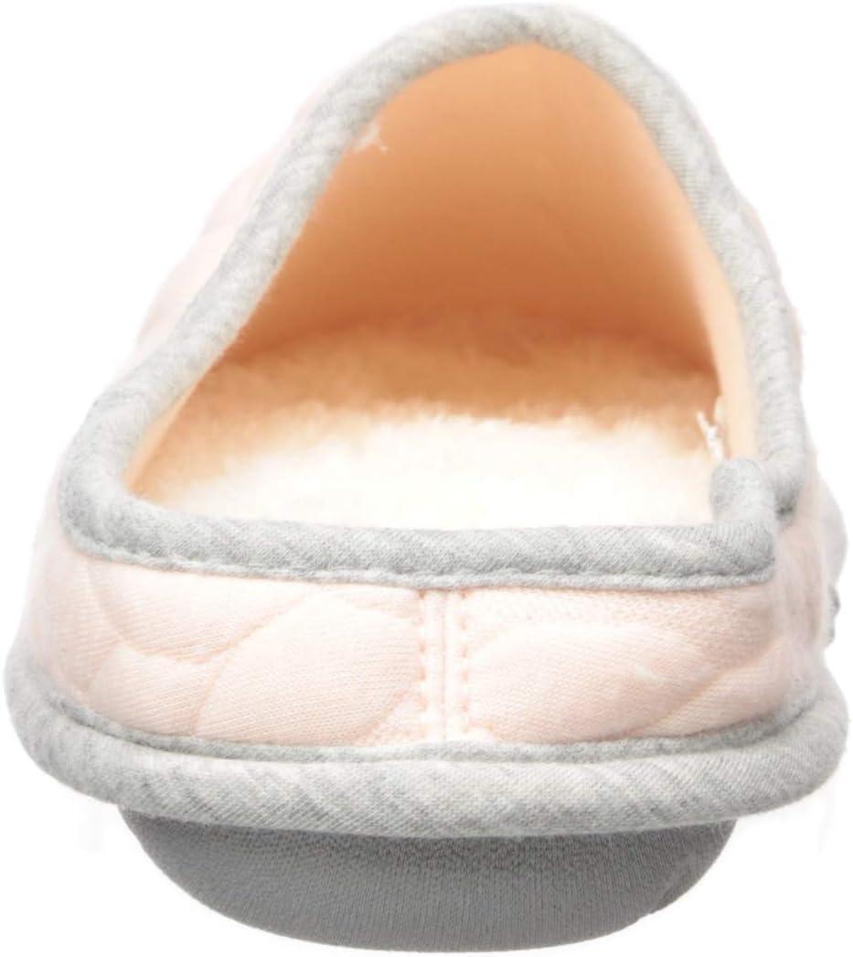 imageDearfoams Womens Cable Quilt Bound Clog with Wide Widths SlipperFresh Pink